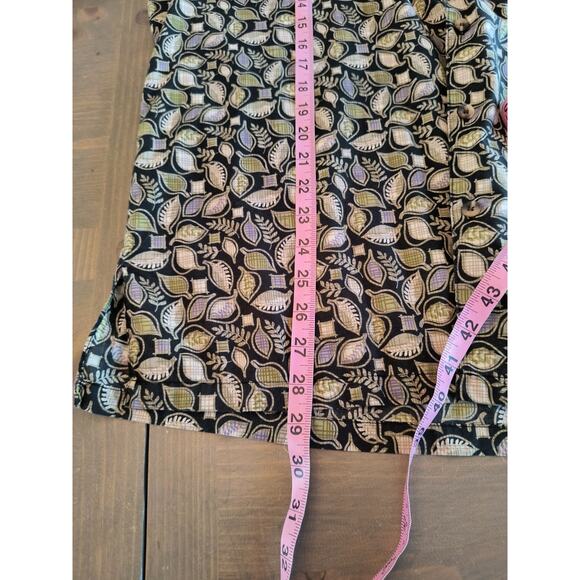 Tori Richard Hawaiian Button Down Shirt Men's Size M Black Tropical Short Sleeve - Picture 13 of 14